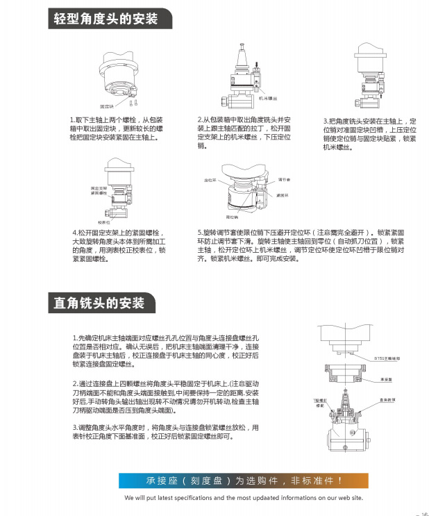 高剛性、高精度銑頭